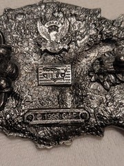 Vintage &rsquo;95 Solid Pewter Wild Ducks Great American Buckle Company Belt Buckle