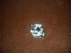 NEW FASHION SILVER BUCKLE WITH CARDS IN A HAND AND CLEAR STONES ONLY BUCKLE
