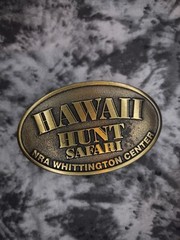 NRA Hawaii Hawaiian Belt Buckle Collectible Rare HTF Brass EDC Buckle Fashion