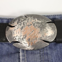 Oval Belt Buckle with Break Edges – Heavy Duty Urban Look Sport Design
