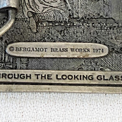 Belt Buckle – Through the Looking Glass 1974 Bergamot Brass Works