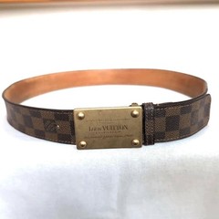 Louis Vuitton Pre-Owned Damier Sainteur Belt Gold 95Cm 5