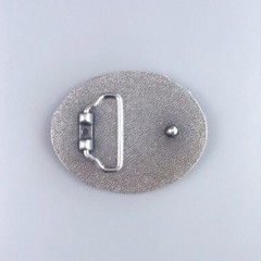 Vintage Silver Plated Rodeo Cowboy Man Western Belt Buckle Boucle de ceinture