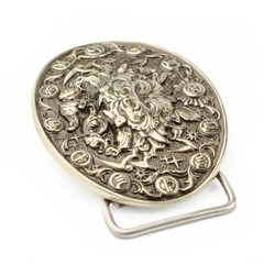 Cancer german silver belt buckle, Cancer Crab Horoscope Astrological Zodiac Sign