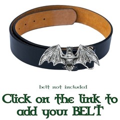 Vampire Bat Metal Belt Buckle Biker UK Bats Gothic Goth