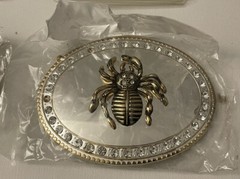 BRAND NEW 12 Belt Buckles (7 Letters, 2 Italy, 2 $ Knife Buckle, 1 Spider)