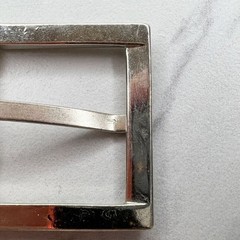 Silver Tone Simple Basic Belt Buckle