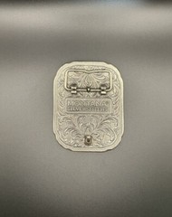 Montana Silversmiths Southwestern Flair Buffalo Skull Attitude Buckle Silver