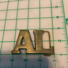 Lot of 4belt buckles brass pewter Star. Brass Eagle and others