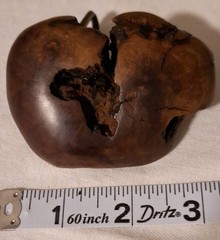 Wood Burl Belt Buckle Solid Brass Hardware Frame Style 1.5&Prime; Fit Brown