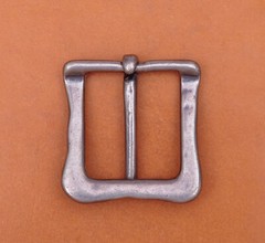 Biker Heavy Duty Solid Antique Prong Single Pin Buckle For 35MM Veg Leather Belt
