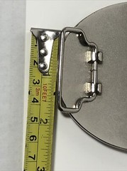 XL Steel Tone w/Skull Ornament Belt Buckle – 1.5&Prime; Loop – BX1