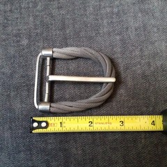 Vintage cool twisted round silver chain Belt Buckle women&rsquo;s or men&rsquo;s