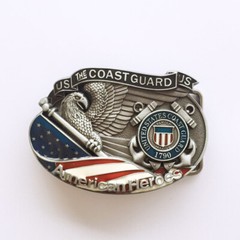 New Vintage Style American Hero Coast Guard Belt Buckle also Stock in the US