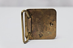BTS Vintage Mushroom Retro Hippie Brass Belt Buckle
