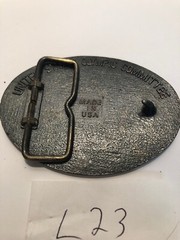 1984 Olympics USA XXIII Los Angeles Olympic Sarajevo Brass Belt Buckle