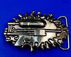 Water Squirt Gun – Alien Martian Shooter! Silver color 2005 SMC Gun Belt Buckle