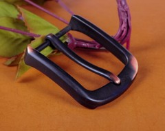 Solid Heavy Black Pin Single Prong Clip Replacement Belt Buckle For 1-1/2&Prime; Strap