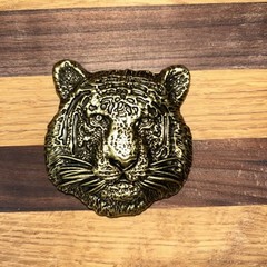 Antique Bronze Plated Tiger Metal Belt Buckle
