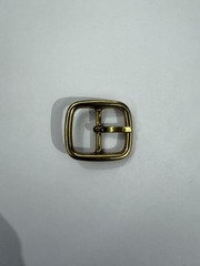 Solid Brass Raw Brass Center Bar Belt Buckle Made in Italy Fits 1&Prime; Belt Strap