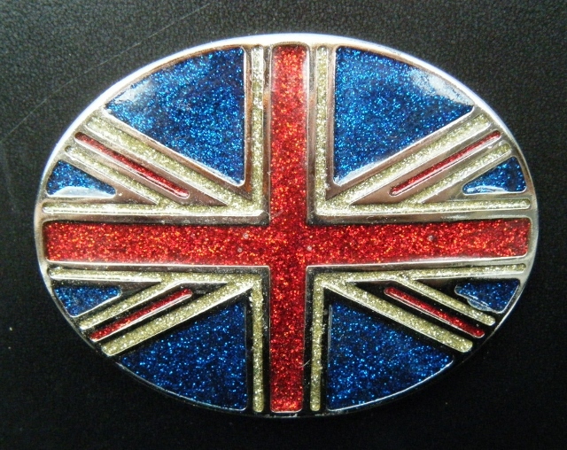 United Kingdom English British Flag London Belt Buckle Boucle Ceinture