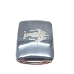 ALEX & CO. 925 Sterling Silver Antique Siam Niello Elephant Belt Buckle