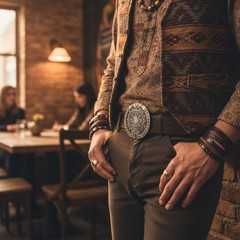NEW Men Women Belt Buckle Silver Metal Western Fashion Aztec Calendar Mayan