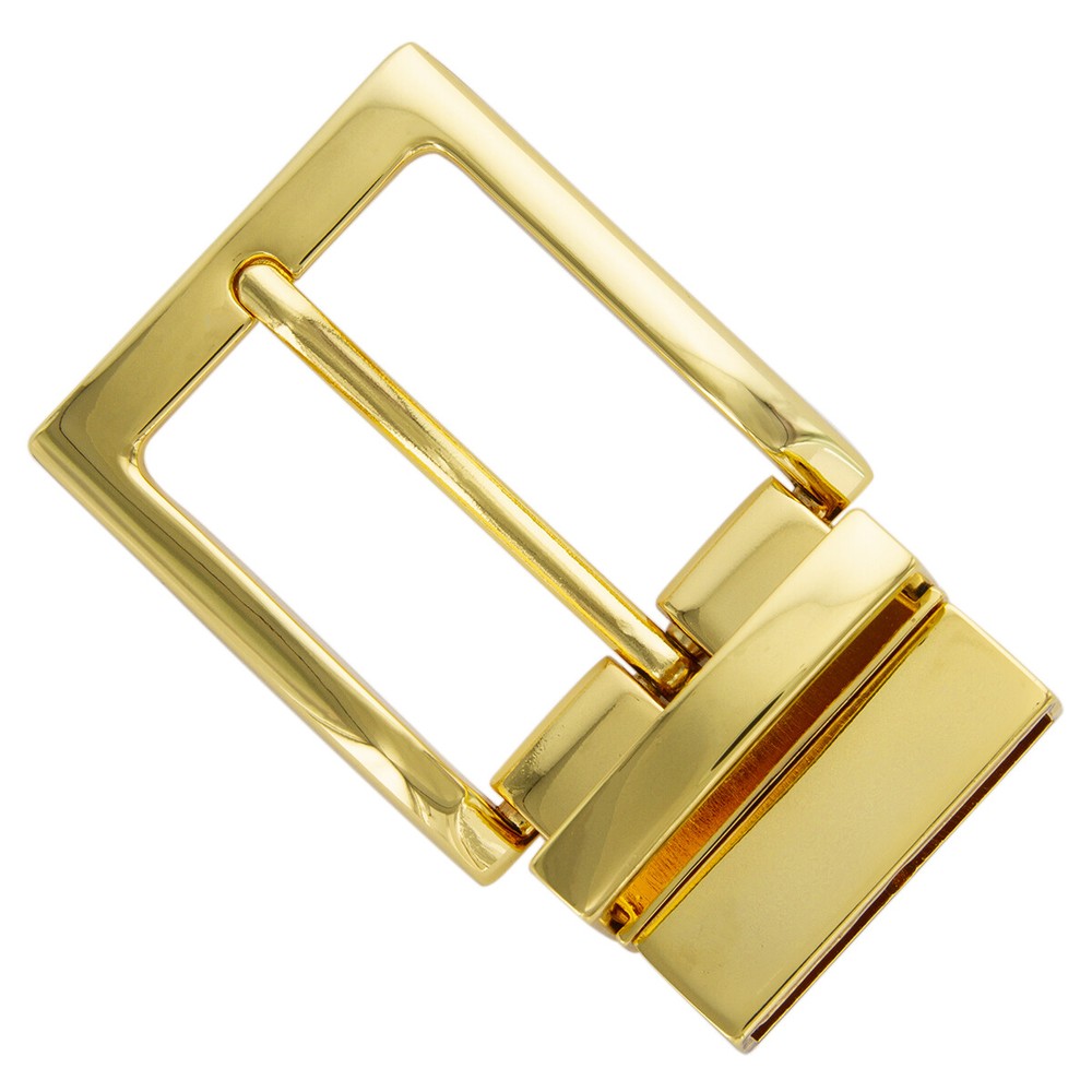 Twist Buckle Gold Color Reversible Buckle fit&rsquo;s 1-3/8 inch (35mm) Wide Belt