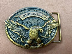 American Eagle Outfitters Spreading Wings Engraved Advertising Promo Belt Buckle