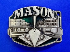 MASON Masonry Brick Laying Construction Work Tools Job Series Belt Buckle