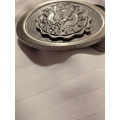 Vintage GAP Belt Buckle Air Force Academy USA 90s Collegiate Pewter Oval Buckle
