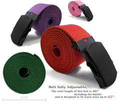ALC-1-5 Military Belt Canvas Web Non One Size, 1 Pack G201 – Black