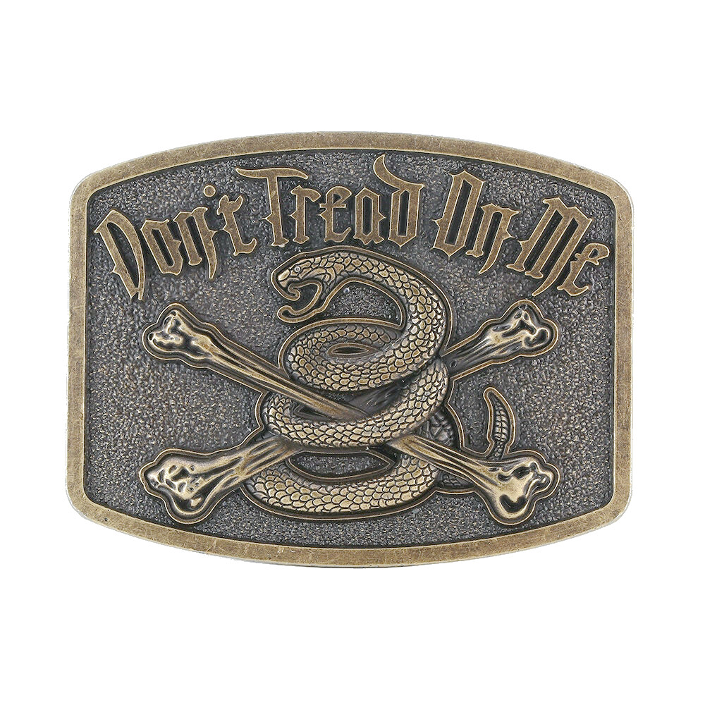 Snake Belt Buckle Western Cowboy Native American Motorcyclist (SNK-05-G)
