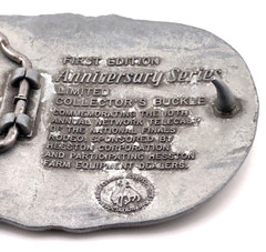 Hesston Collectors Belt Buckle 25th Anniversary National Finals Rodeo 1983
