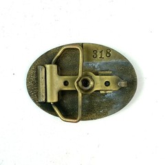 Hill City Kansas Farmers & Merchants Bank 1886-1986 Metal Belt Buckle