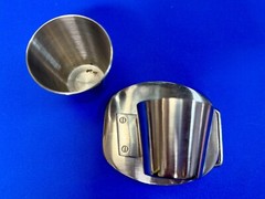 Shot Glass Cup and Holder Reflective Silver Color Perfect Bar Gag Belt Buckle