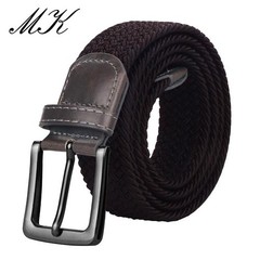 MaiKun Men&rsquo;s Canvas Tactical Belt Military Web Belt Elastic Metal Buckle Jeans