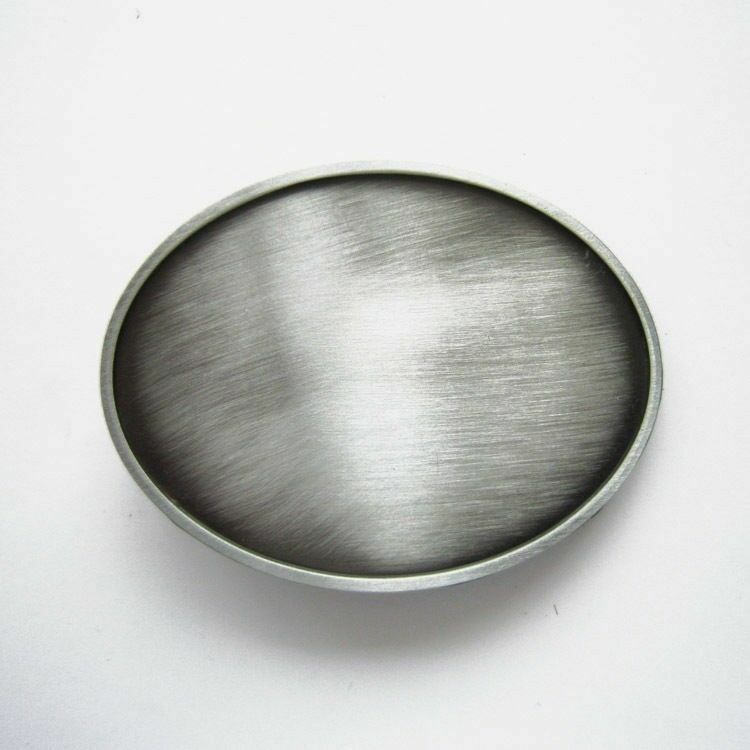 Vintage Classic Oval Blank Western Metal Belt Buckle