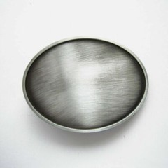 Vintage Classic Oval Blank Western Metal Belt Buckle