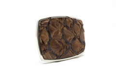 Pirarucu Fish Belt Buckle, Exotic Belt Buckle, ( 1.5 ») Removable Western Buckle