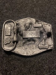SISKIYOU Buckle Co Inc. Williams Oregon Enameled Wildlife Deer Forest Scene