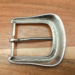 Western Textured Engraved Pattern Style Single Tongue Prong Cowboy Belt Buckle
