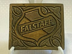 1975 Falstaff Belt Buckle Beer Alcohol Advertising U-168 Beramot Brass Works