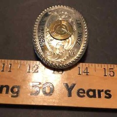 Wage’s Wages Texas Shooting Gun Clay Trap Vet Doubles Belt Buckle