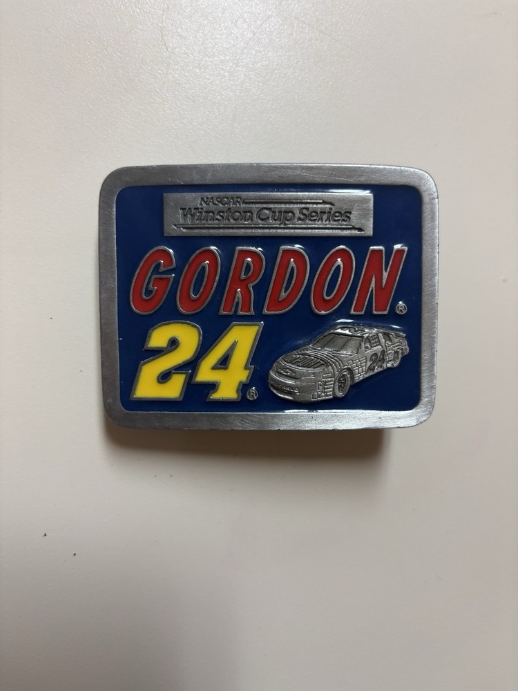 NASCAR Winston Cup Series Jeff Gordon 24 American Legends Foundry belt buckle N