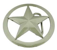 Big Western Texas Sheriff Chief Lone star Belt Buckle Rodeo Cop Officer Trooper