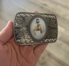 Naughty Pony Belt Buckle Cute Horse Equestrian Hunter Jumper Style Gift
