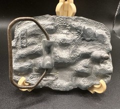 RIDE FREE DIE FREE A WAY OF LIFE HOWDY PEWTER BELT BUCKLE VINTAGE 1994