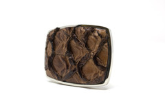 Pirarucu Fish Belt Buckle, Exotic Belt Buckle, ( 1.5 ») Removable Western Buckle