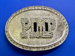 PIMP Word Statement Silver Color Hip Hop Punk Street Novelty Belt Buckle